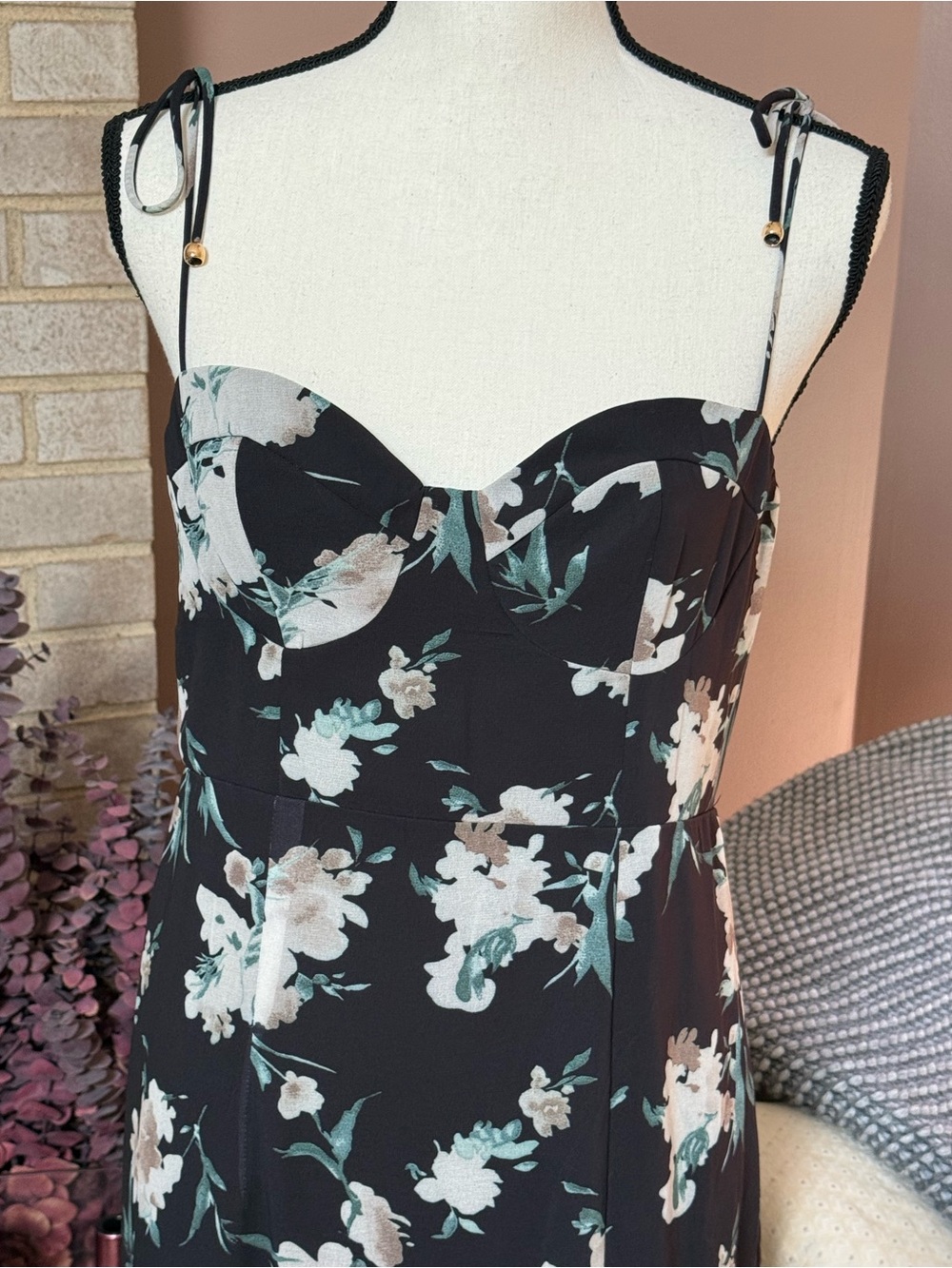 PETAL & PUP Meg Midi Dress - Black - Picture 4 of 14